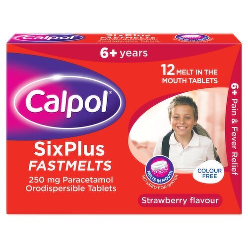 Calpol 6 + Fastmelts 12's (12 Piece)