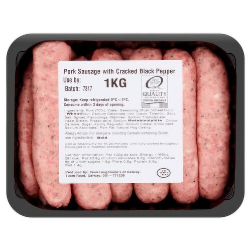 Pork & Cracked Black Pepper Sausage (83 g)