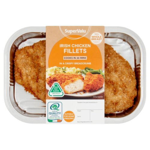 SuperValu Fresh Irish Breaded Chicken Fillets 2 Pack (250 g)