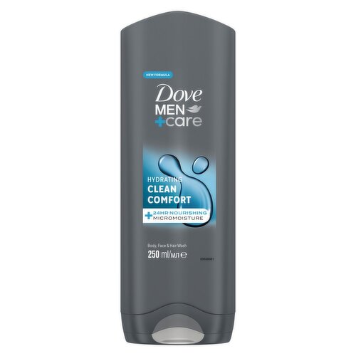 Dove Men Clean Comfort Body, Face Wash & Shower Gel (250 ml)