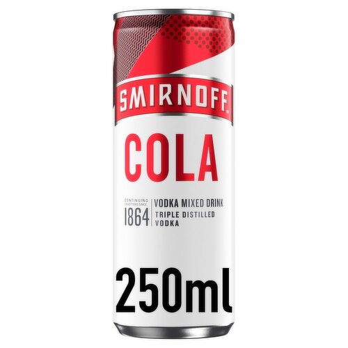 Smirnoff Vodka & Cola Can (250 ml)