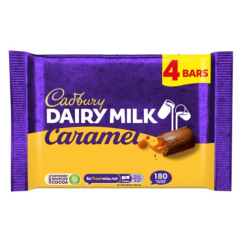 Cadbury Dairy Milk Caramel Bars 4 Pack (37 g)