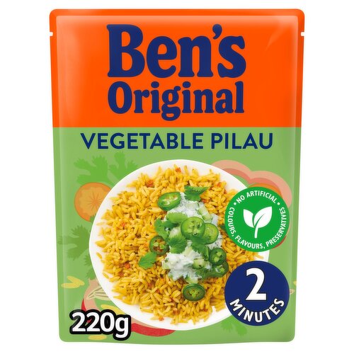 Ben's Original Vegetable Pilau Rice Ready to Heat (220 g)
