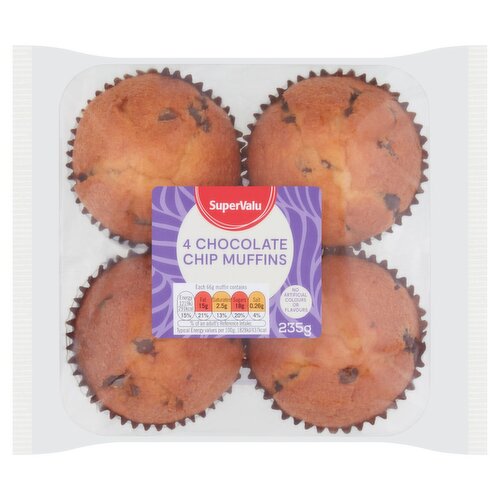 SuperValu 4pk Chocchip Muffins (235 g)