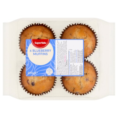 SuperValu Blueberry Muffins 4 Pack (235 g)