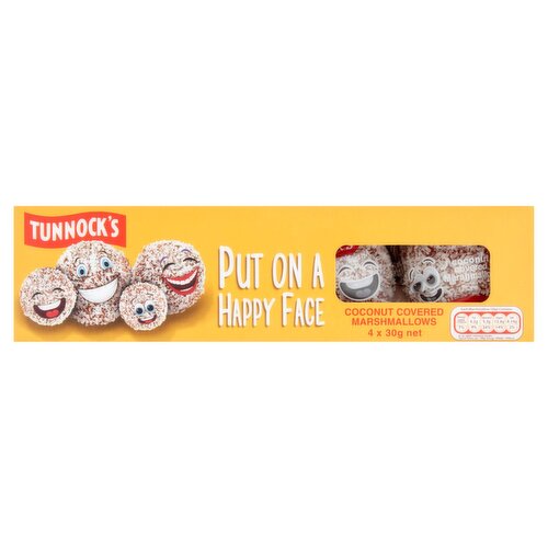 Tunnock's Coconut Covered Marshmallows 4 Pack (120 g)