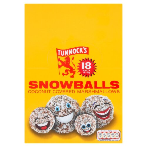 Tunnock's Coconut Covered Marshmallows 18 Pack (540 g)