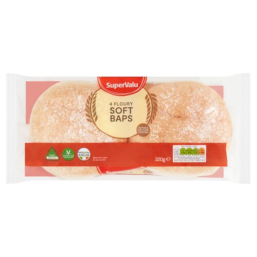 SuperValu Floury White Baps (320 g)