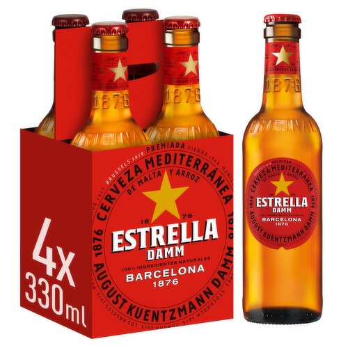 Estrella Damm 4 Pack (330 ml)