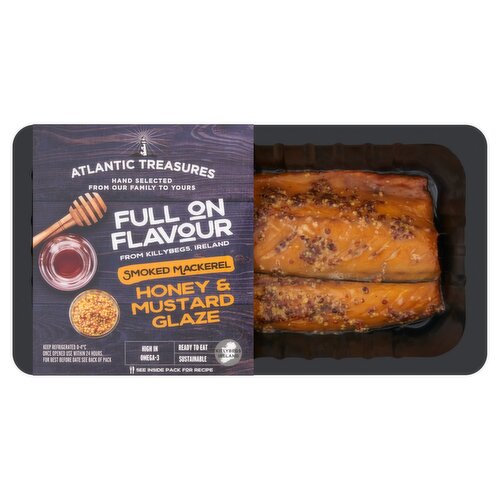 Atlantic Treasures Honey & Mustard Smoked Mackerel (170 g)