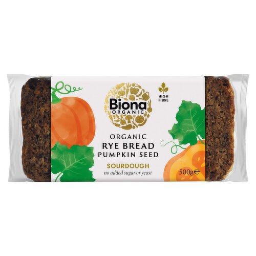 Biona Organic Rye & Pumpkin Seed Bread (500 g)