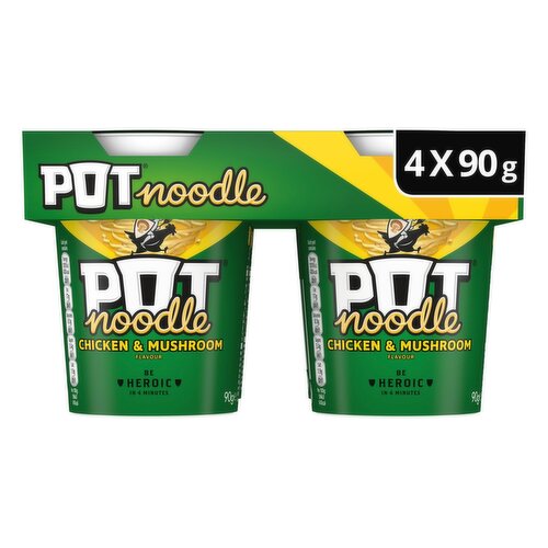 Pot Noodle Chicken & Mushroom 4 Pack (90 g)