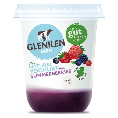 Glenilen Farm Natural Yoghurt with Summerberries (500 g)
