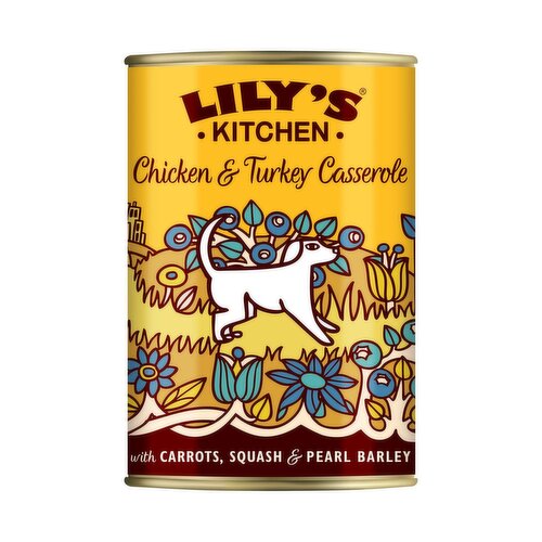 Lily's Kitchen Chicken & Turkey Casserole Dog Tin (400 g)