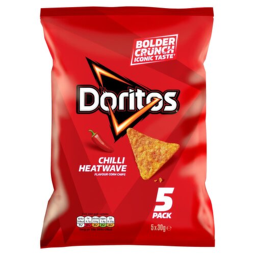 Doritos Chilli Heatwave Corn Chips 5 Pack (30 g)