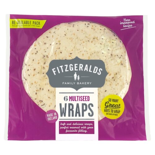 Fitzgeralds Multigrain Wraps 6 Pack (370 g)