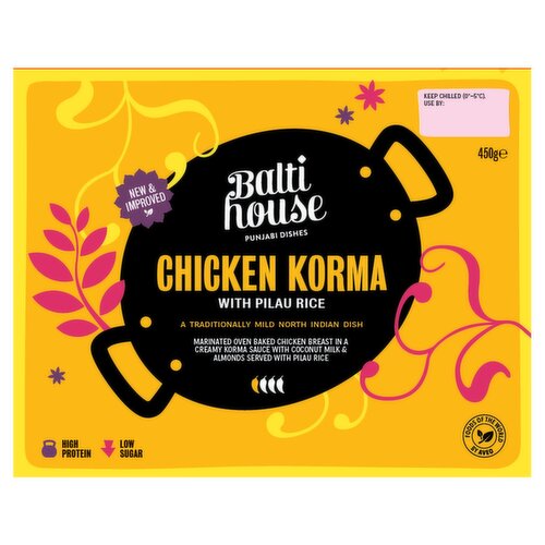 Balti House Chicken Korma with Pilau Rice (450 g)