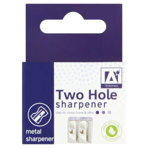 Twin Hole Pencil Sharpener Assorted (1 Piece)