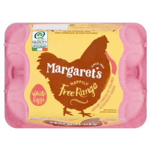 Margaret's Free Range White Eggs (6 Piece)