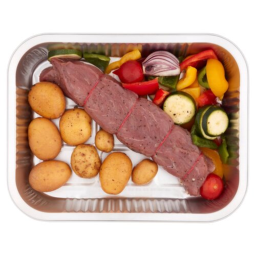 Prepared By Our Butcher Stuffed Irish Porksteak with Veg & Potatoes (1 kg)