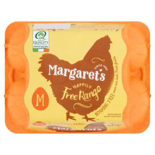 Margaret's Free Range Medium Eggs (6 Piece)