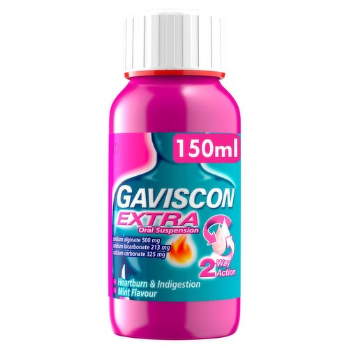 Gaviscon Extra Mint Oral Suspension (150 ml)