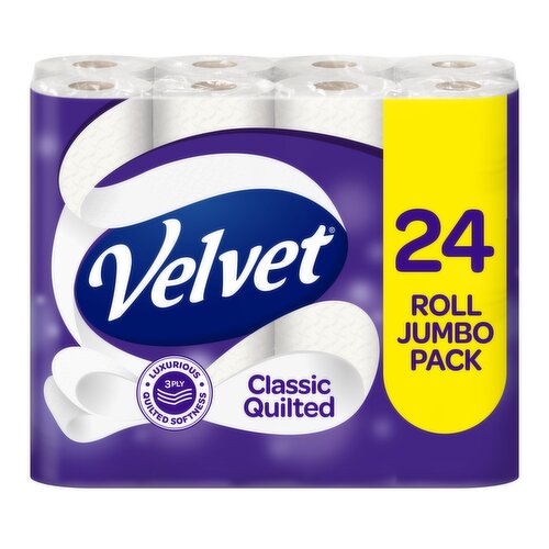 Velvet Classic Quilted Toilet Tissue (24 Roll)