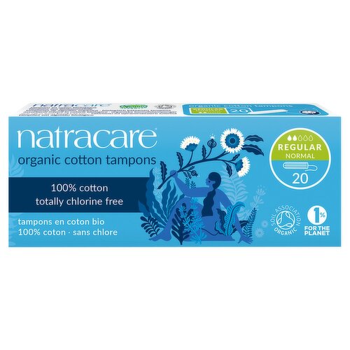 Natracare Org Non Applicator Tampon Regular (20 Piece)