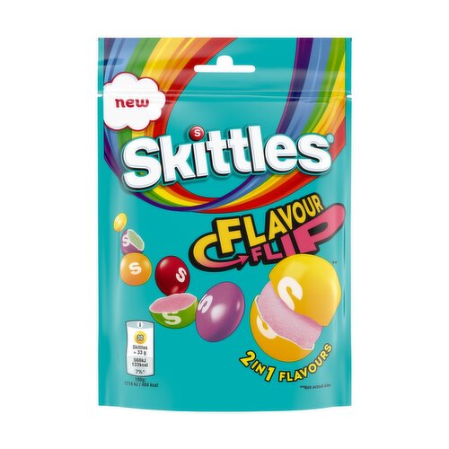 Skittles Flavour Flip 2 In 1 Pouch (136 g)