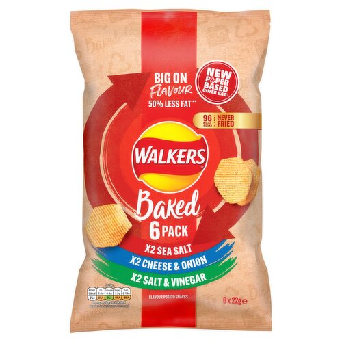 Walkers Baked Crisps Variety 6 Pack (22 g)