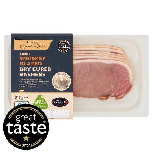 SuperValu Signature Tastes Whiskey Glazed Dry Cured Rashers (210 g)