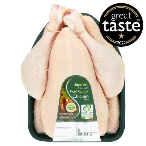 SuperValu Fresh Irish Free Range Whole Chicken (1.6 kg)