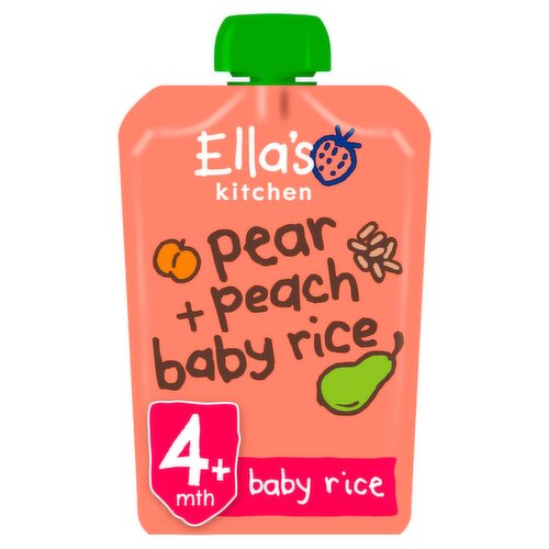 Ella's Kitchen Pear & Peach Baby Rice 4+ Months (120 g)