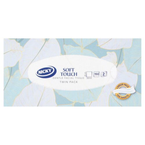 Nicky Facial Soft Touch 2ply (150 Sheets)