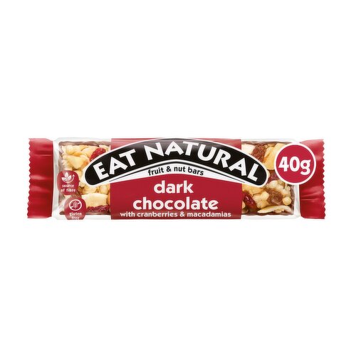 Eat Natural Dark Chocolate Cranberry & Macadamia Bar (40 g)
