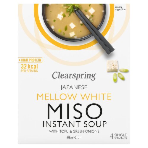 Clearspring Instant Miso Soup - Mellow White With Tofu (40 g)