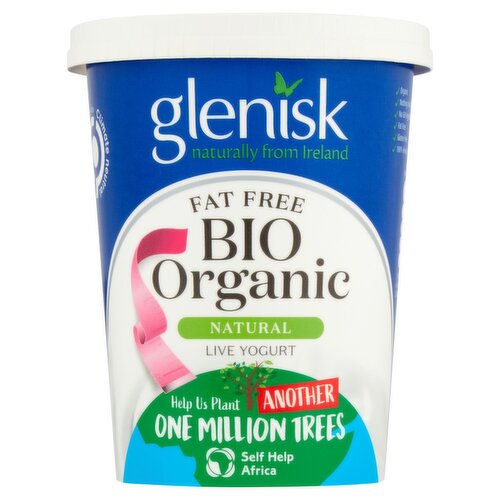 Glenisk Organic Fat Free Yogurt (500 g)