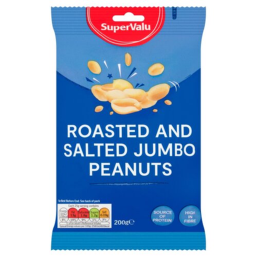 SuperValu Roasted & Salted Jumbo Peanuts Bag (200 g)