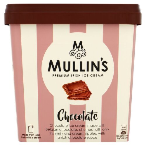 Mullin's Premium Irish Chocolate Ice Cream Tub (900 ml)