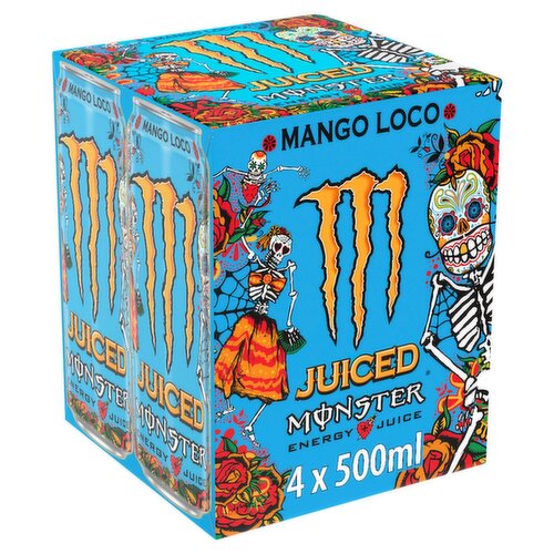 Monster Energy Mango Loco Juice Can 4 Pack (500 ml) - Storefront EN