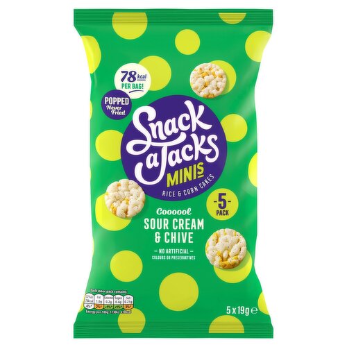 Snack A Jacks Cool Sour Cream & Chive 5 Pack (19 g)
