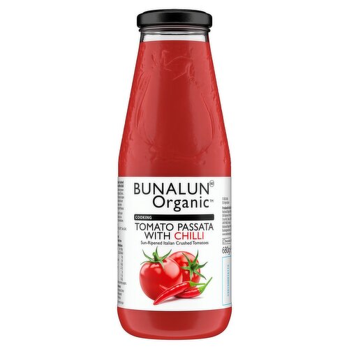 Bunalun Organic Crushed Tomato Passata Chilli (680 g)