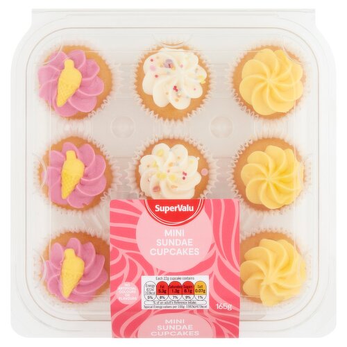 SuperValu Mini Sundae Cup Cakes 9 Pack (170 g)