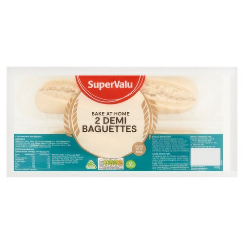 SuperValu Bake At Home 2 Demi Baguettes (300 g)