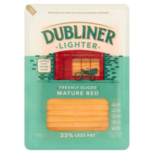 Dubliner Lighter Red Cheddar Slices (180 g)