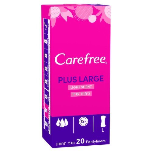 Carefree Plus Large Lightly Scented Panty Liners (20 Piece)