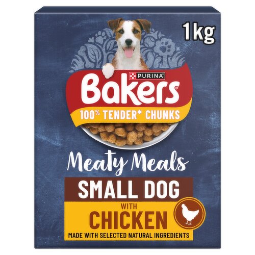 Bakers Meaty Meals Beef Small Dog Food (1 kg)