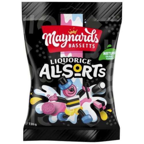 Maynards Bassetts Liquorice Allsorts Bag (130 g)