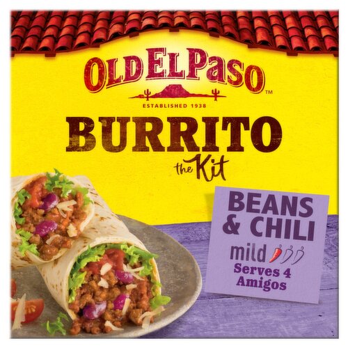 Old El Paso Beans & Chili Mild Burrito Kit (620 g)