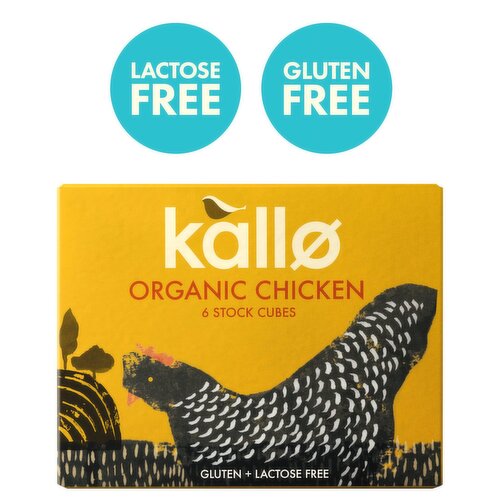 Kallo Organic Chicken Stock 6 Cubes (66 g)